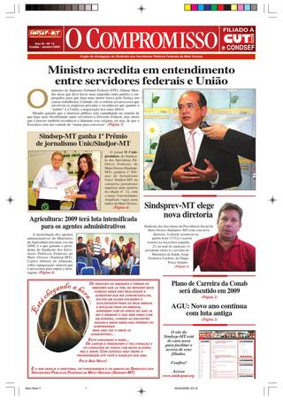 Jornal O Compromisso - Ano III - Ed. 14 - Jan/2009